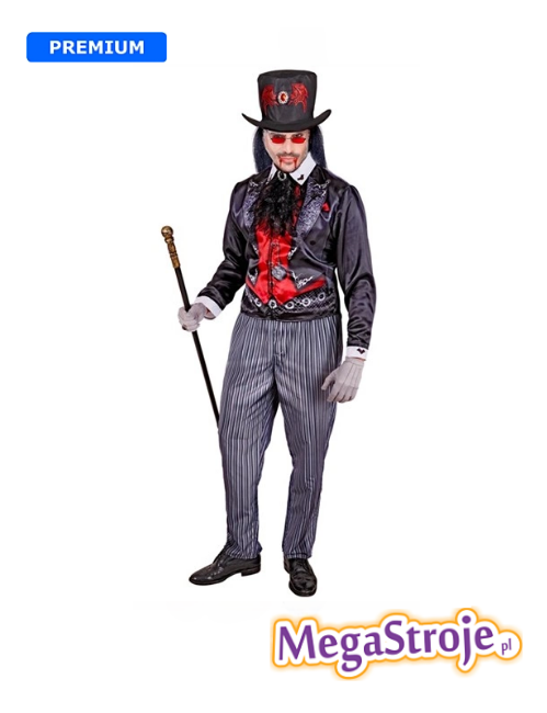 Kostium Dracula czarny deluxe