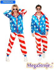 Kostium Dres Flaga USA unisex
